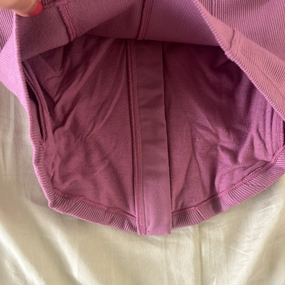 ALO Airbrush Corset Full Zip Jacket, Soft Mulberry, XS - Picture 10 of 10